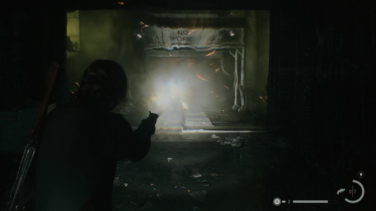 Alan Wake 2 – Initiation 8: Zane's Film walkthrough and guide dark orbs in front of car wash