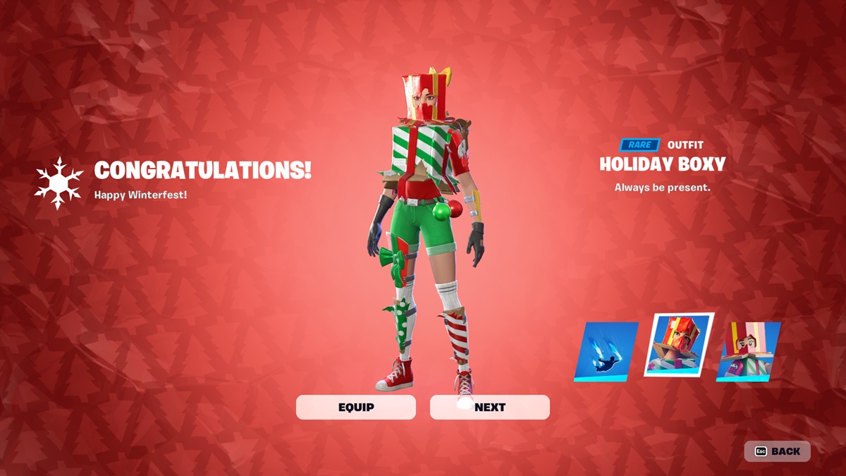 Fortnite Winterfest 2023 skin