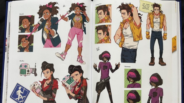 Art of River City Girls book Abs