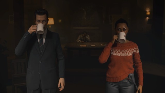 Saga Anderson and Alex Casey in Alan Wake 2.