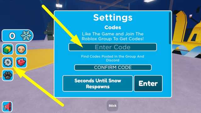 How to redeem codes in Snow Plow Simulator