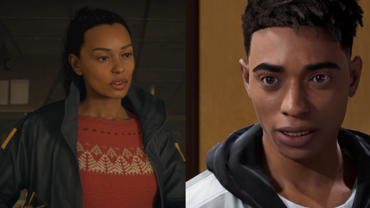 Miles Morales and Saga Anderson from Alan Wake 2 and Spider-Man 2.