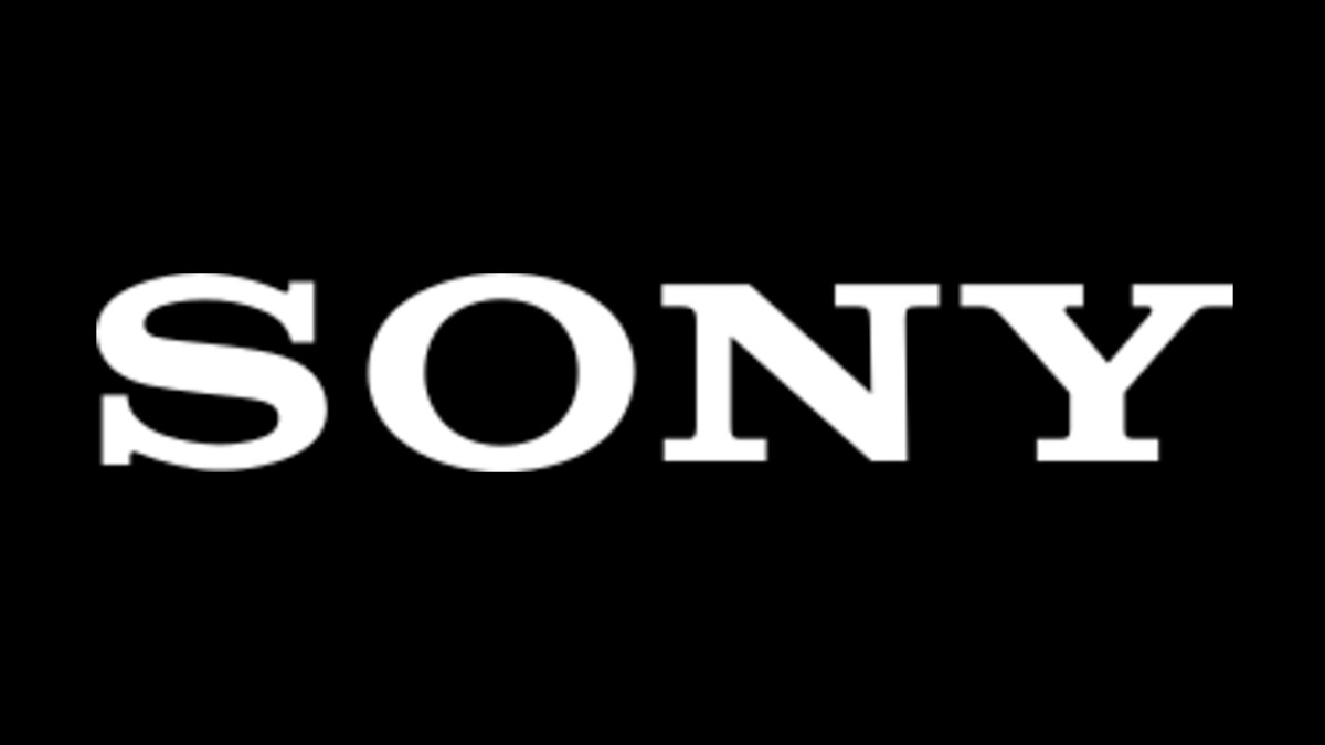 Sony logo in black.