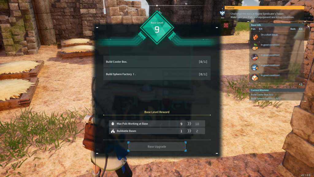 Base Level in Palworld