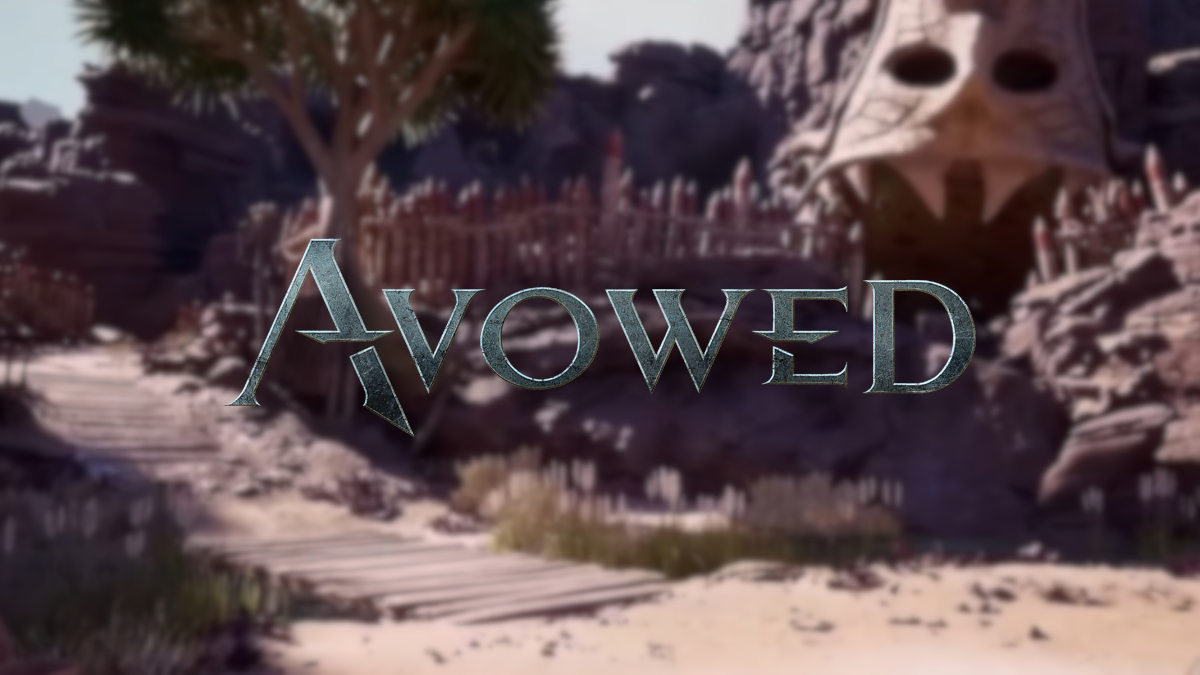 Avowed: a giant, open-mouth cave in the background.