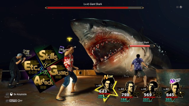 Like a Dragon Gaiden: Infinite Wealth Game Pass shark attack