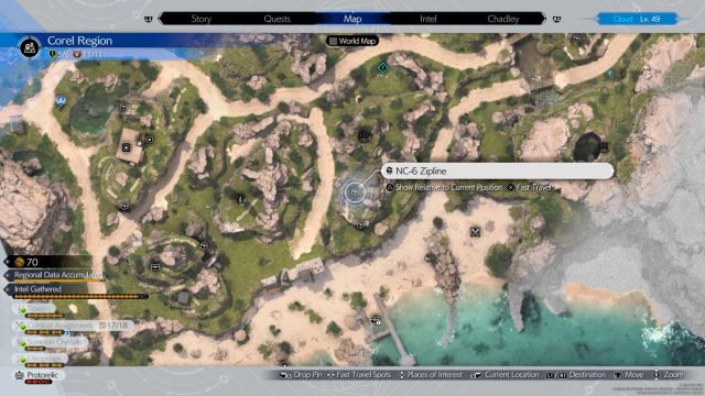 Final Fantasy 7 Rebirth NC-6 Zipline location