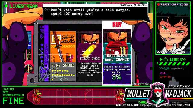 Mullet Mad Jack upgrades screenshot