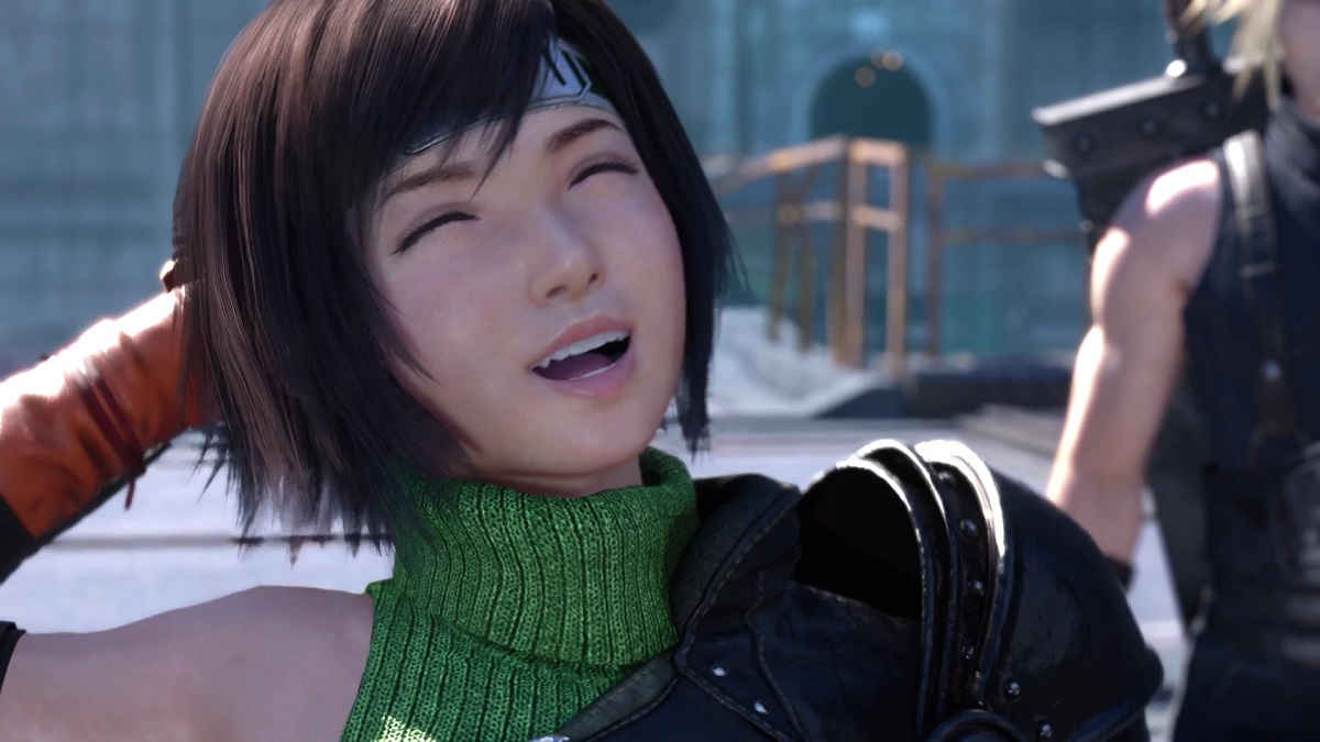 Final Fantasy VII FF7 Yuffie smiling