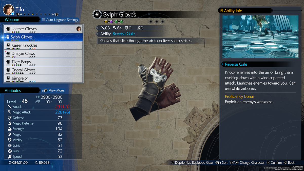 FF7 Rebirth Tifa Sylph Gloves