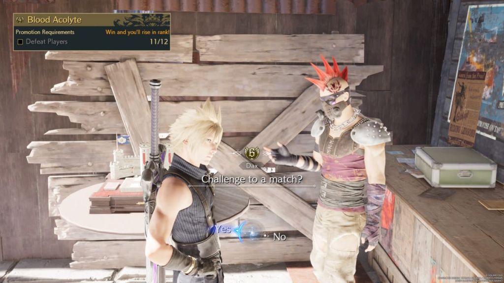 Challenging Dax in Queen's Blood.