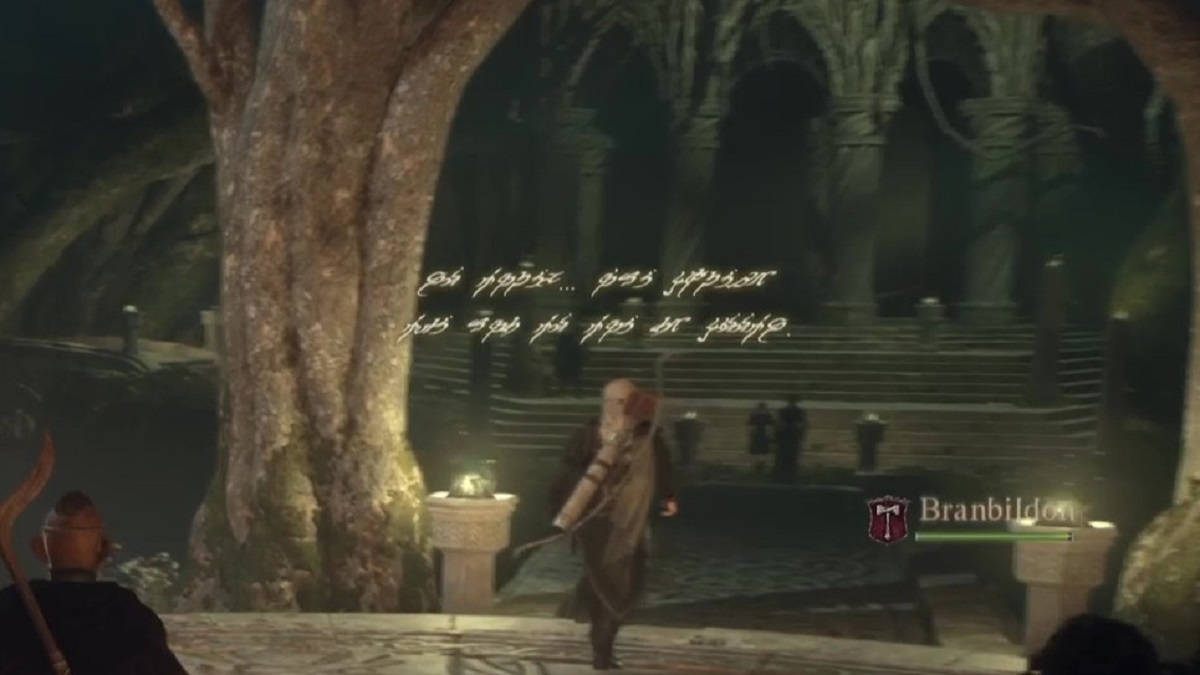 Dragon's Dogma 2, speaking in Elvish with the Woodland Wordsmith