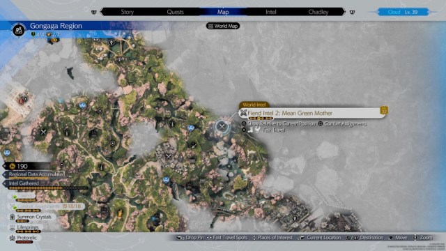 Final Fantasy VII FF7 Rebirth Gongaga Fiend Intel Location 2