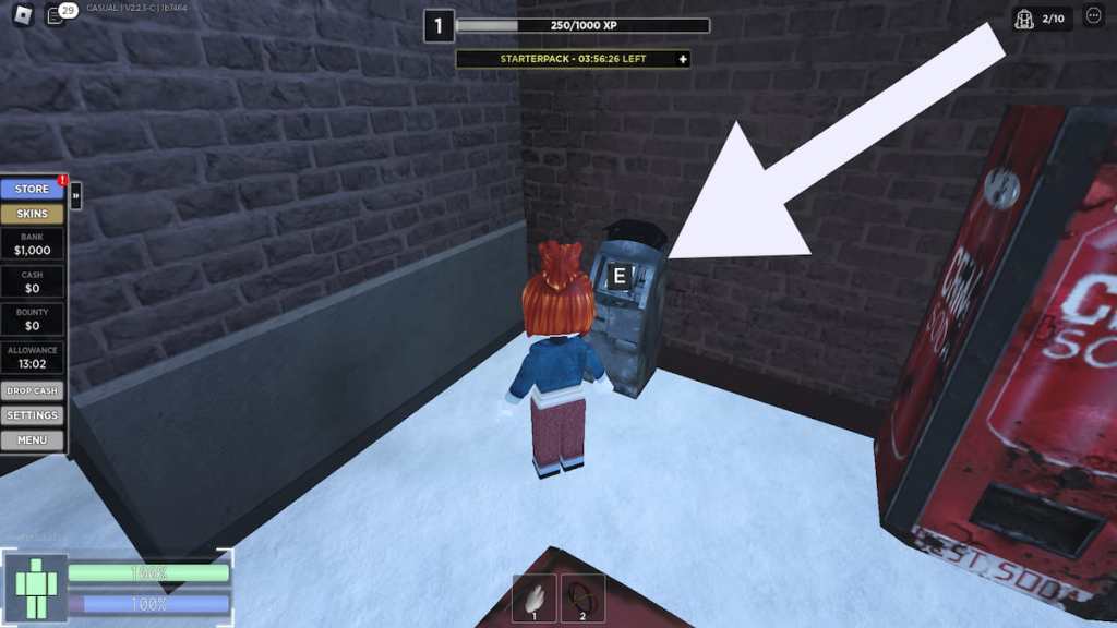 How to redeem codes in Criminality.