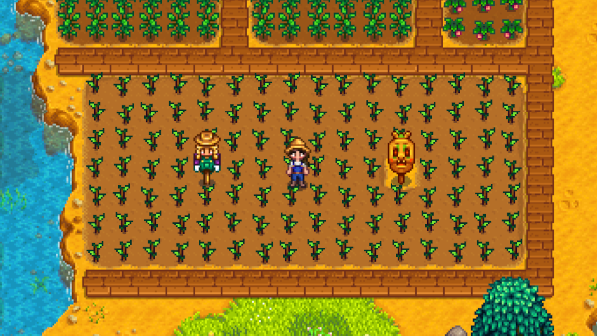 A crop of Blueberries in Stardew Valley