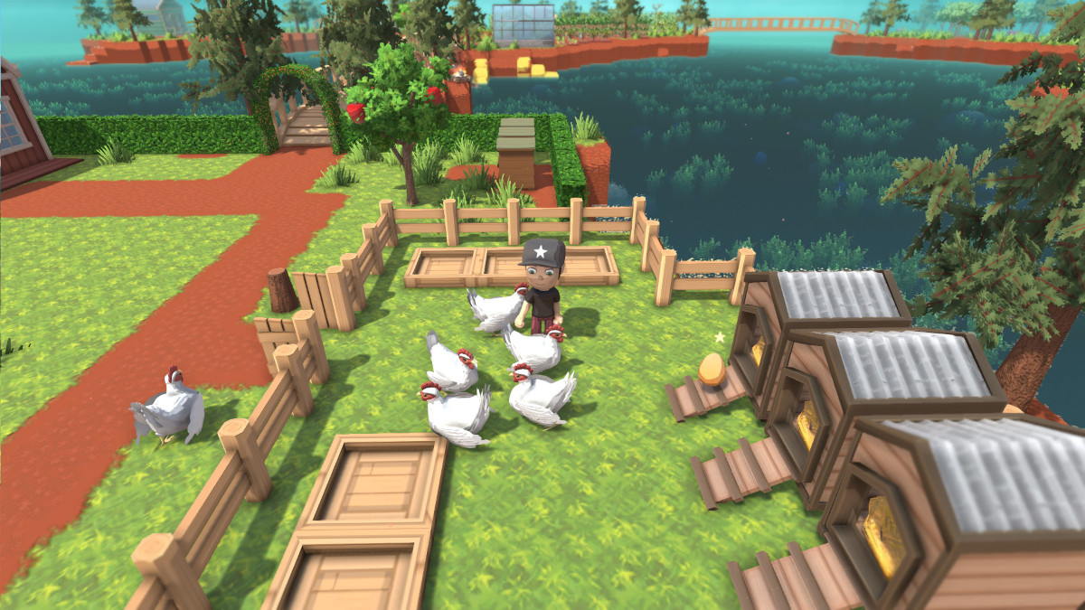 Interacting with Chickens in Dinkum