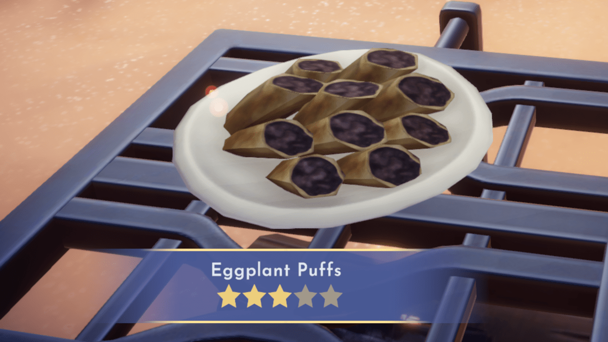 Eggplant Puffs in Disney Dreamlight Valley