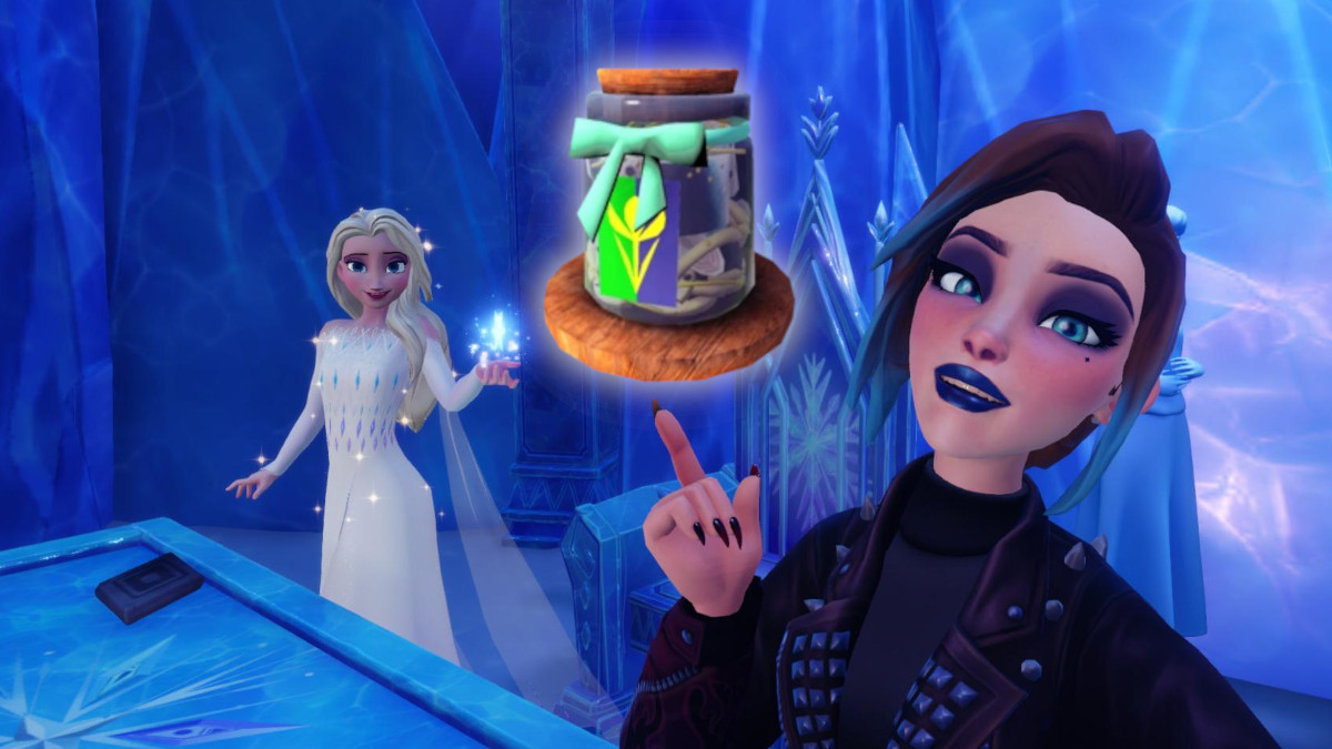 Elsa and Pickled Herring in Disney Dreamlight Valley