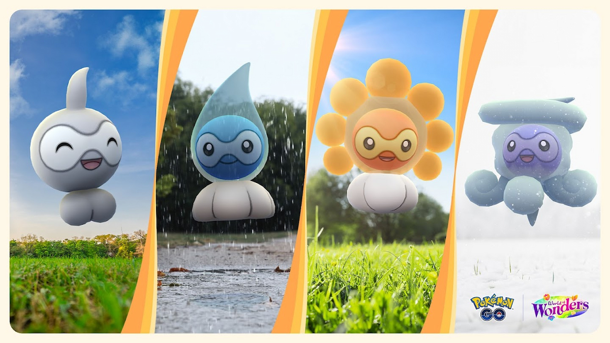 Castform variants in Pokemon Go