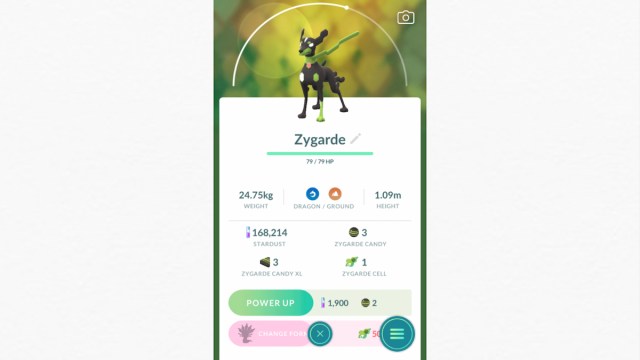 Zygarde in Pokemon Go