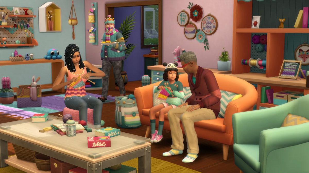 Nifty Knitting Sims 4 Stuff Pack