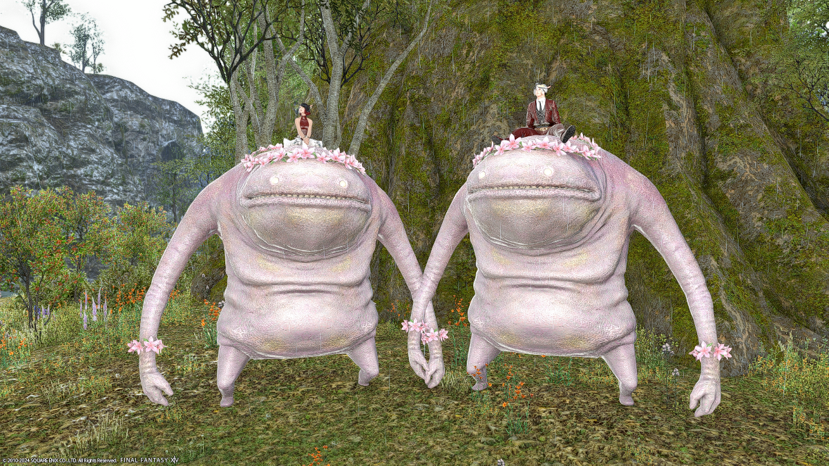 Peatie mounts in FFXIV