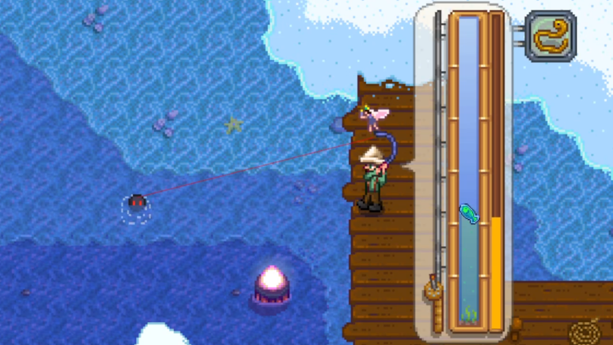 Fishing with the Sonar Bobber in Stardew Valley