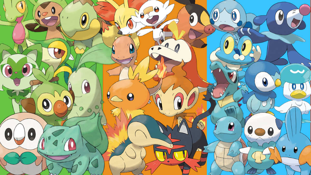 All starter Pokémon