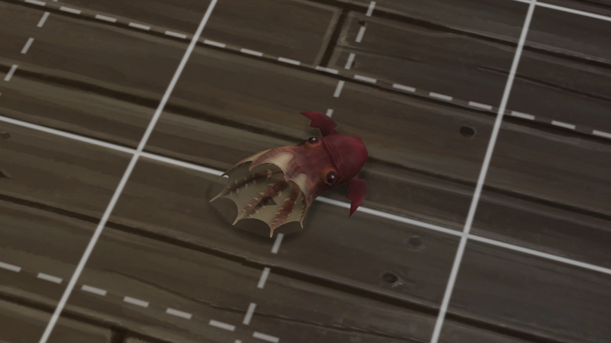 Sims 4 Vampire Squid lying on the floor.