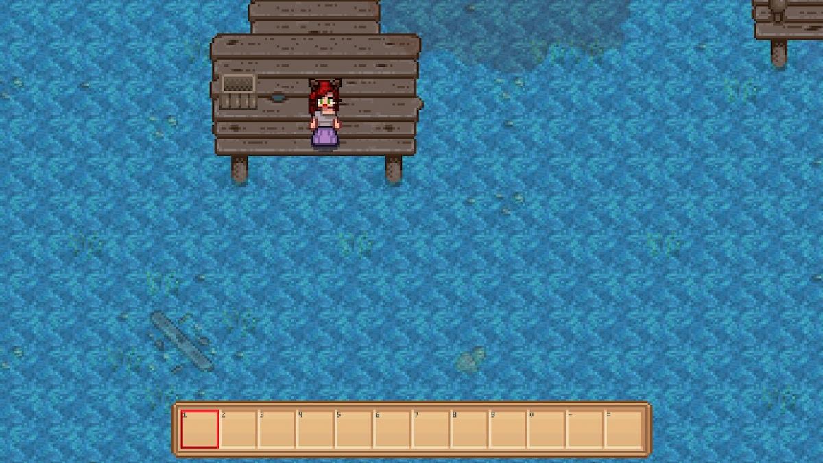 Stardew Valley Image of Farmer Standing on Ocean Pier