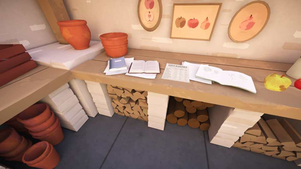 Apple log in Botany Manor