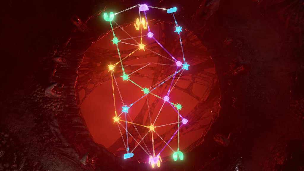 BG3 Necrotic Laboratory brain puzzle top down view