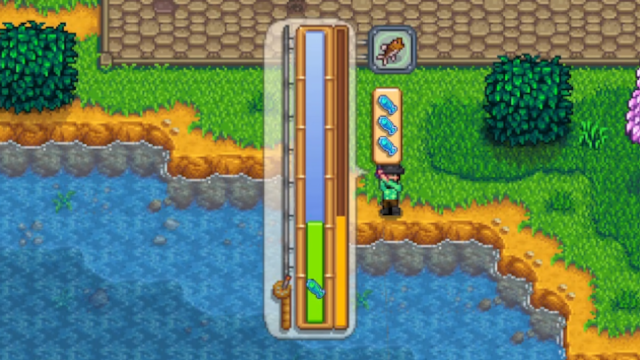 Fishing minigame in Stardew Valley