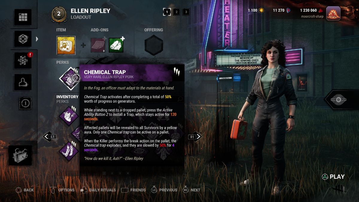 chemical trap dead by dayliht survivor perk