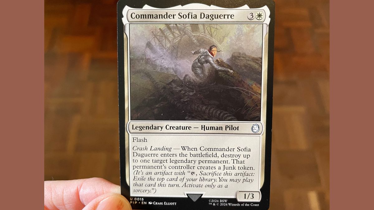 commander sofia daguerre magic the gathering universes beyond fallout