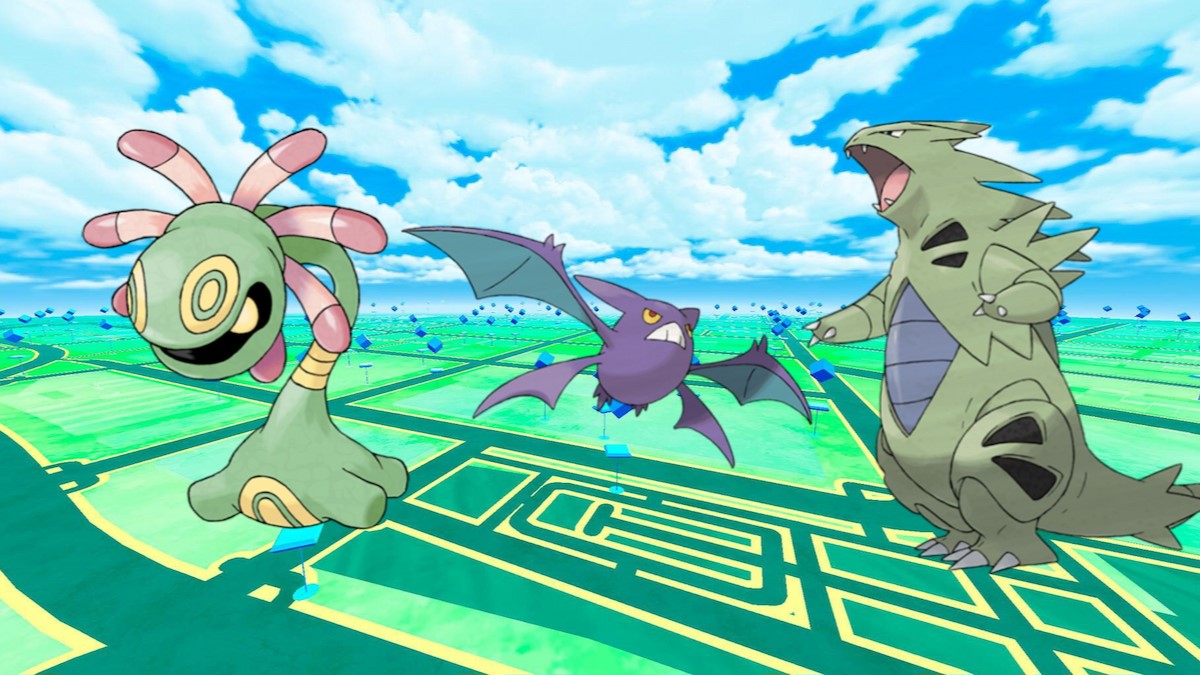 Cradily ,Crobat, and Tyranitar