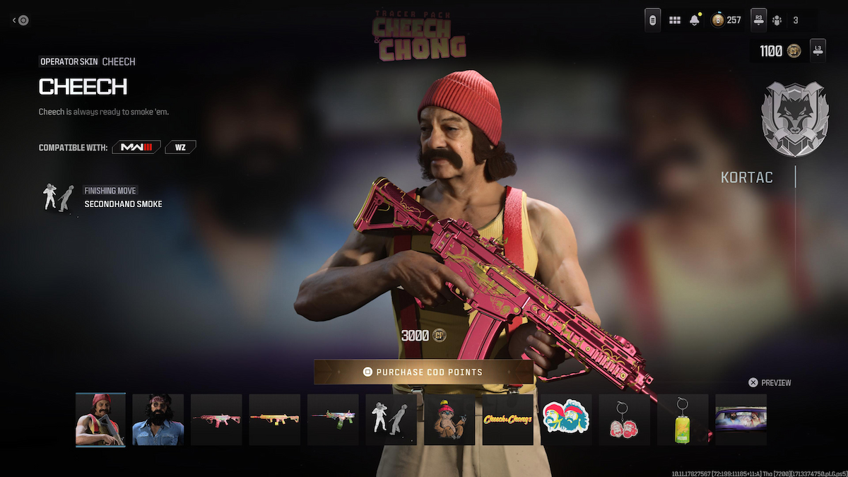 Cheech Operator Skin in MW3