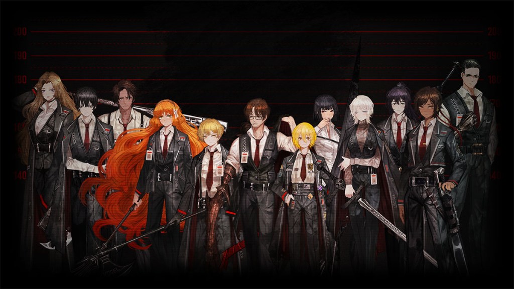 All 12 playable sinners, as shown in Limbus Company.