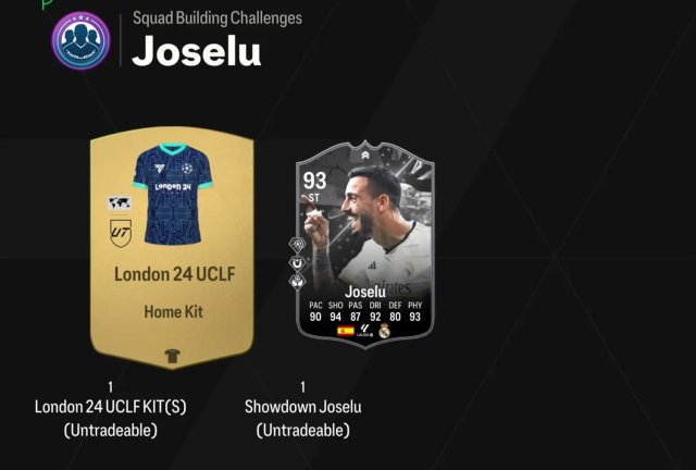 An Image of Joselu Showdown SBC