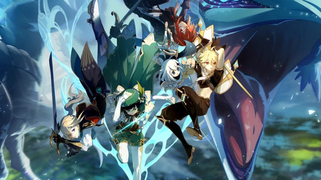 A key art for Genshin Impact 1.0.