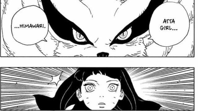 boruto two blue vortex chapter 10 himawari kurama