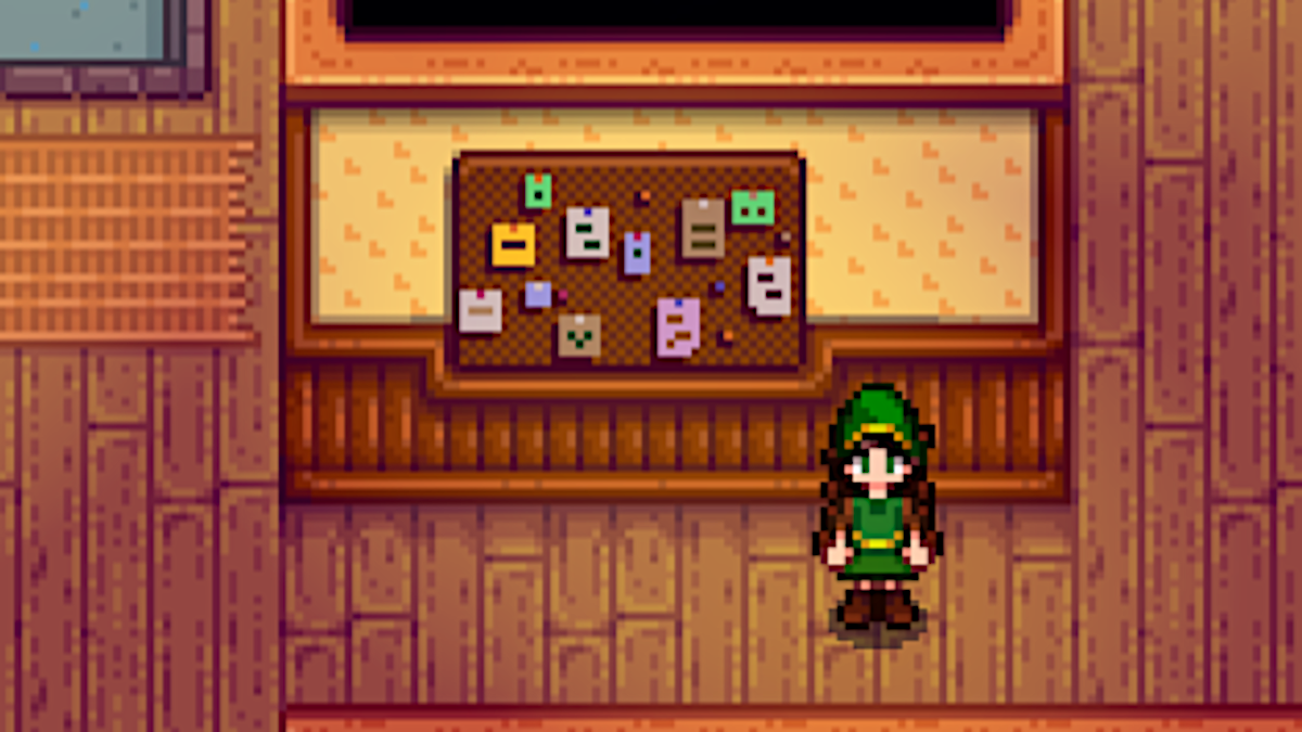 Completed Bulletin Board in Stardew Valley