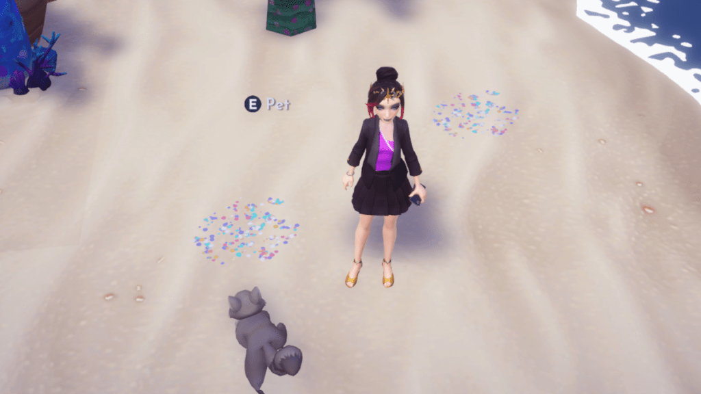 Glitter on Dazzle Beach in Disney Dreamlight Valley