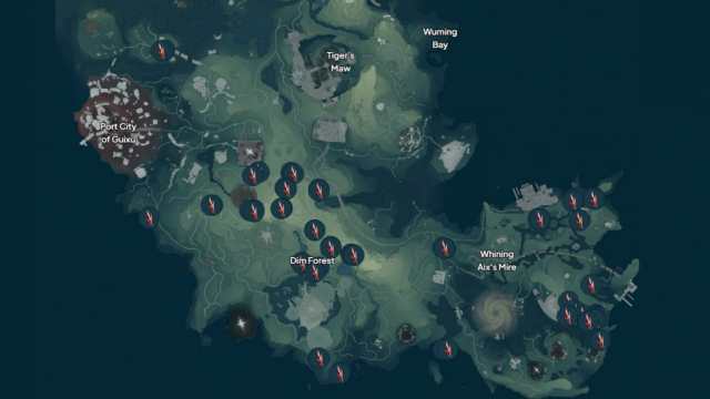 Wuthering Waves Scarletthorn south map