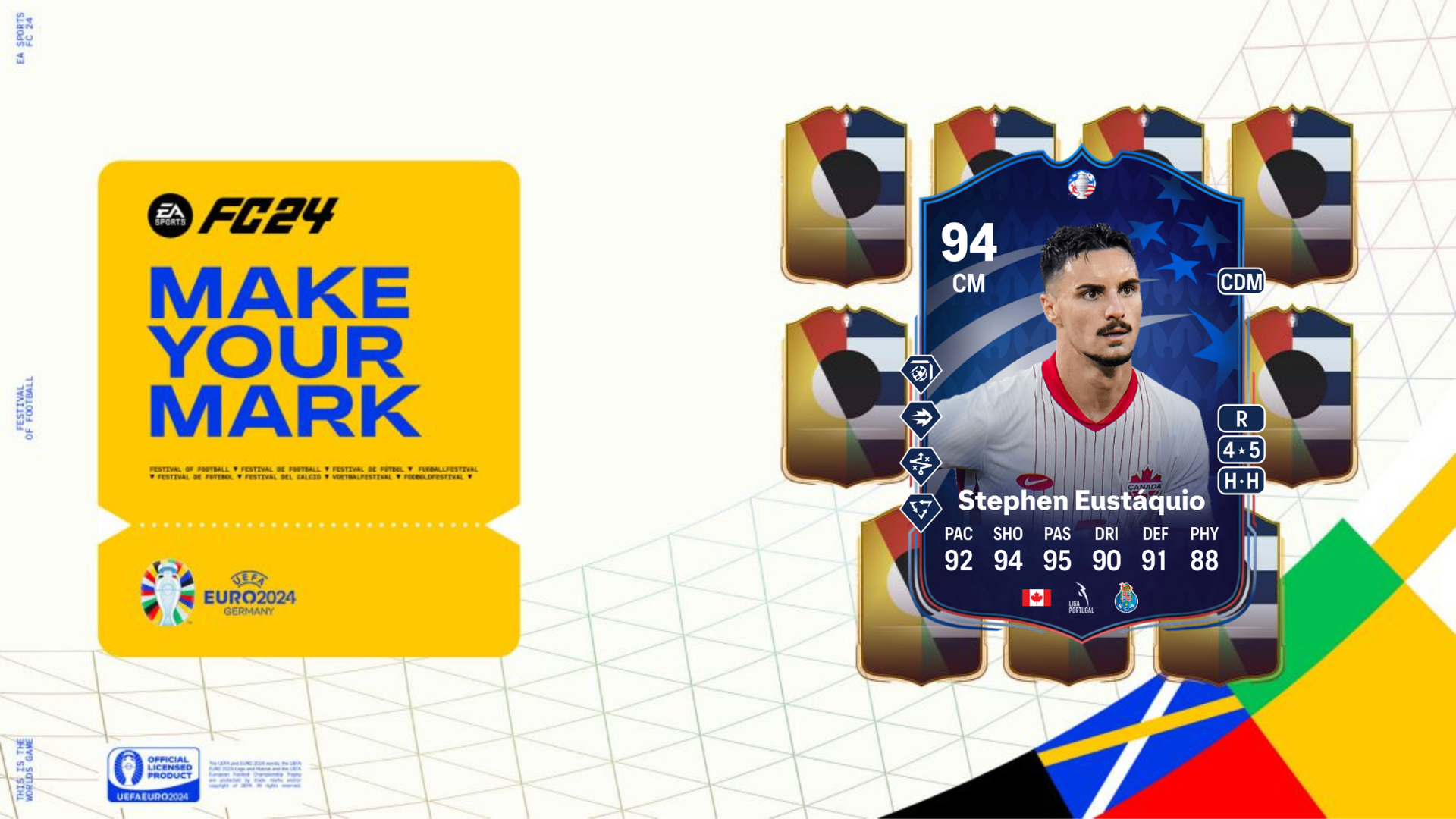 An image of Stephen Eustaquio Make Your Mark SBC in EA FC 24