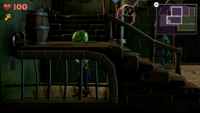 Luigi's Mansion 2 HD Emerald under the steps