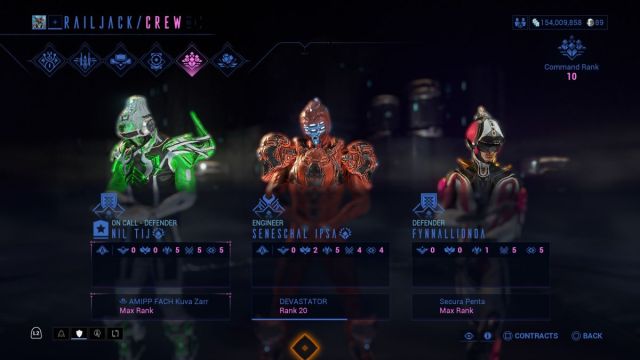 Best railjack crew in Warframe