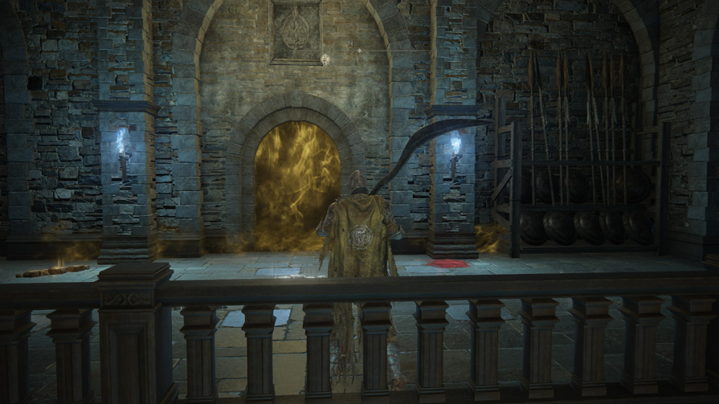 The end of end of Castle Ensis in Shadow of the Erdtree, the new Elden Ring expansion.