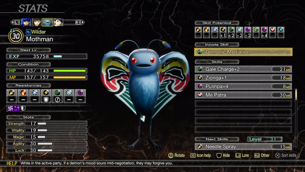 Mothman in SMT V: Vengeance