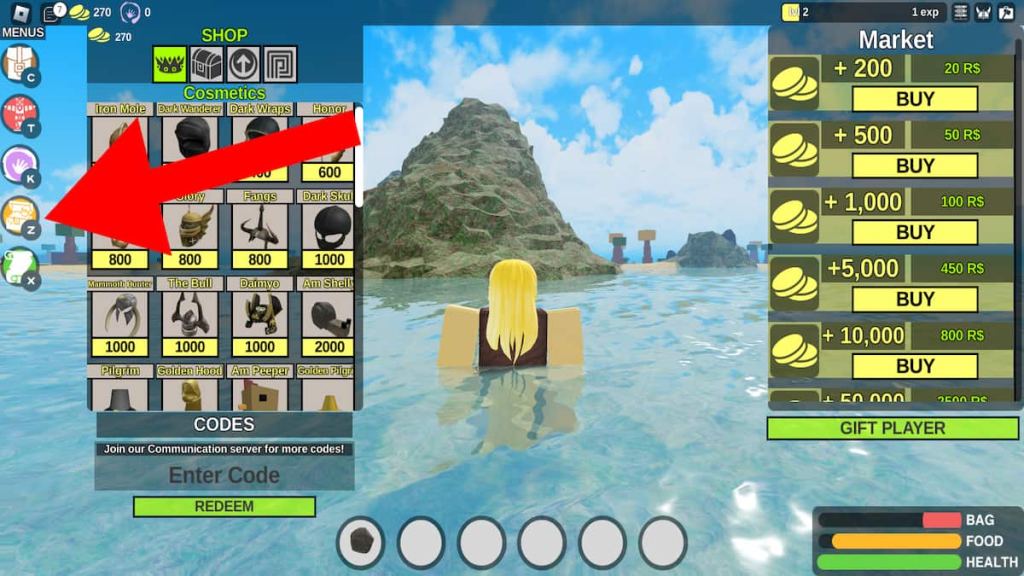 How to redeem codes for Booga Booga Reborn.